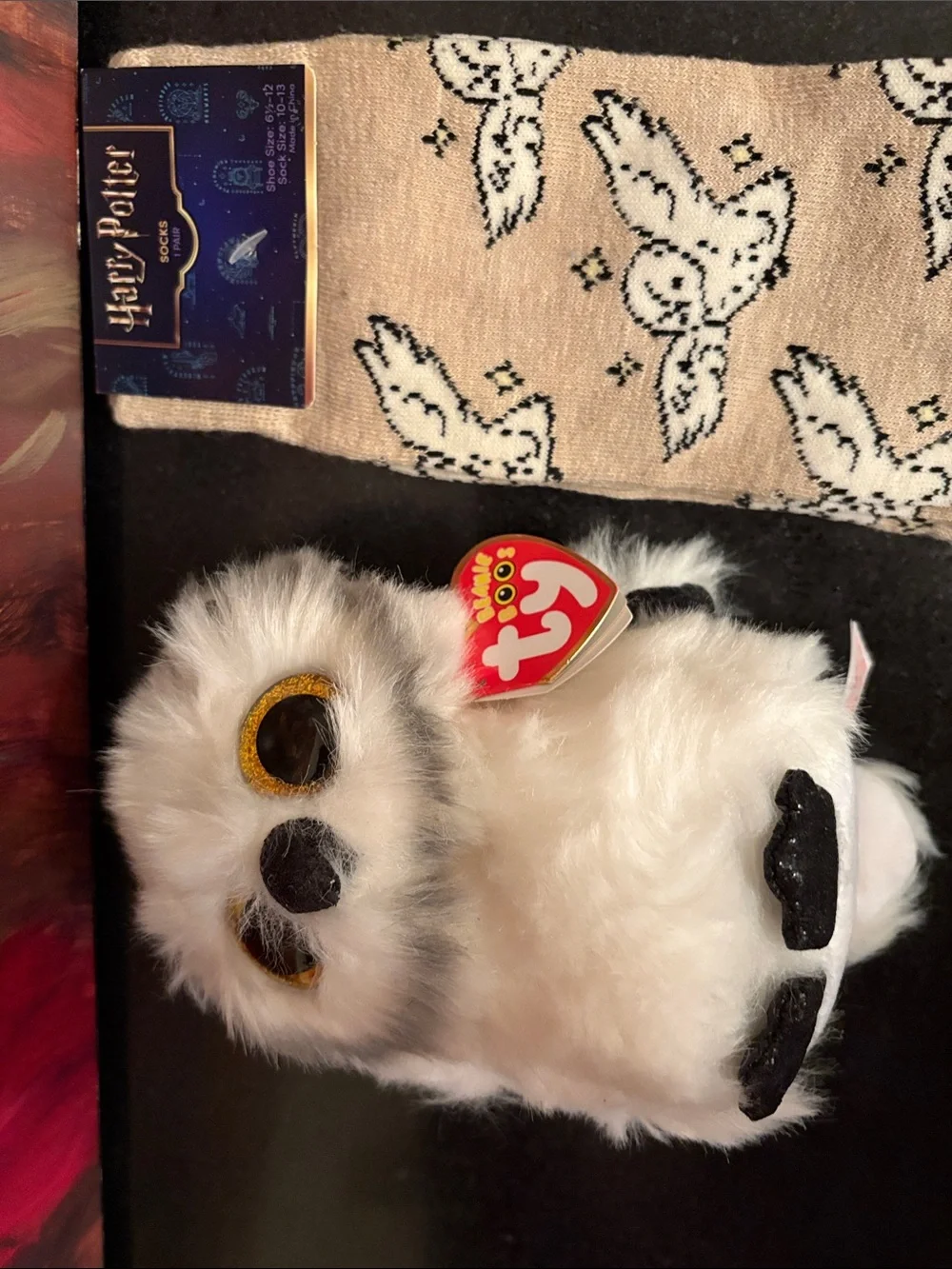 NWT bundle Harry Potter Socks +  Ty Plush Stuffed Toy Owl 🦉